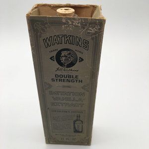 Vintage Watkins Double Strength Vanilla Extract bottle and box